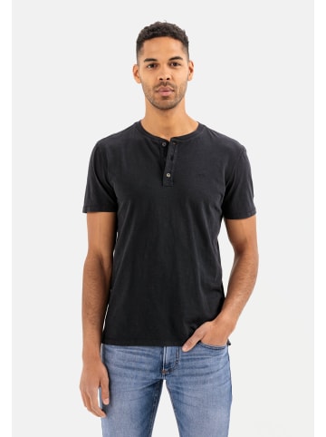 Camel Active Kurzarm Henley in Schwarz