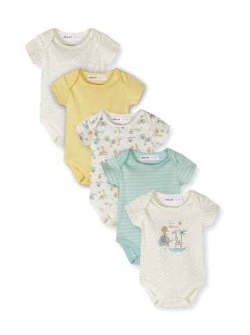Minoti 5-er Pack Bodys NOSBABYPACK2 in weiß
