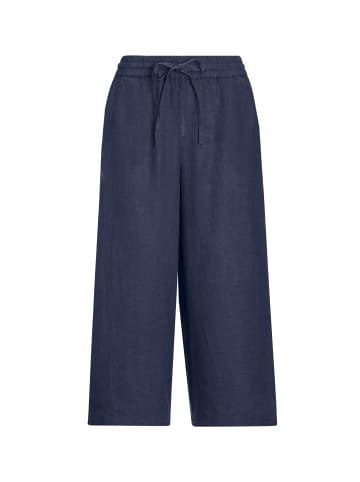 GOLDNER Kurzgröße:  Leinenhose Leinenhose in marine