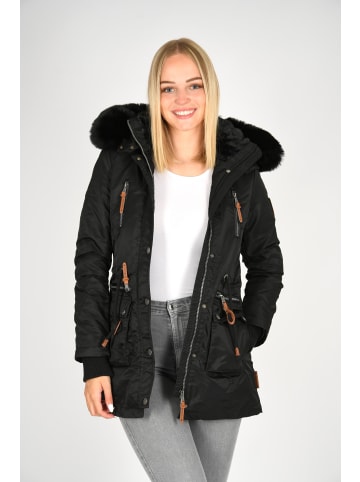 Navahoo Winterjacke Navahoo Mangala Princess Damen Winterjacke B873 in Schwarz