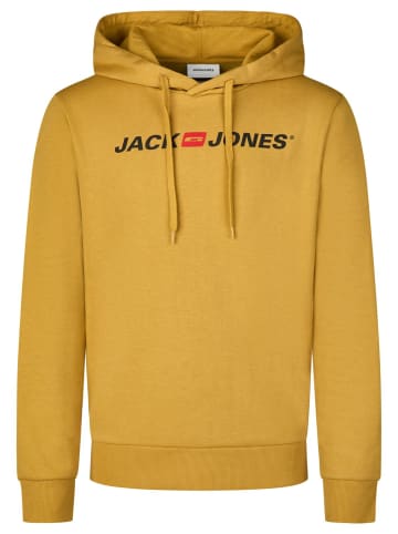 Jack & Jones Pullover JJMORTY OLD LOGO SWEAT HOOD SMU in Gold