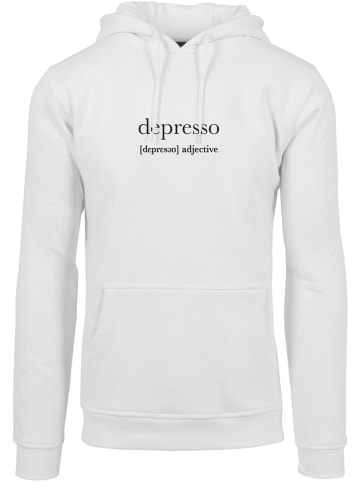 Mister Tee Hoodie "Depresso Hoody" in Weiß