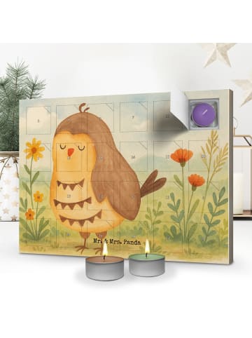 Mr. & Mrs. Panda adventskalender kerzen Eule Zufrieden Design oh... in Weiß