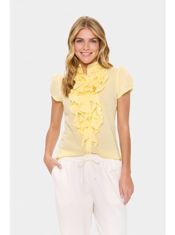 SAINT TROPEZ Langarm - Hemd TilliSZ Gerade Passform in Pale Banana
