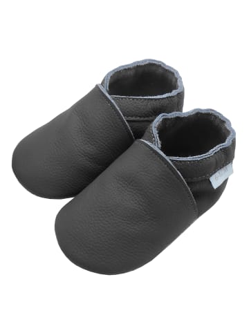 Basrakids Baby Krabbelschuhe aus Leder, weiche Lauflernschuhe mit rutschfester Sohle 