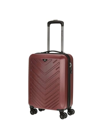 Check.In Mailand - 4-Rollen-Kabinentrolley 55 cm (rot) in rot