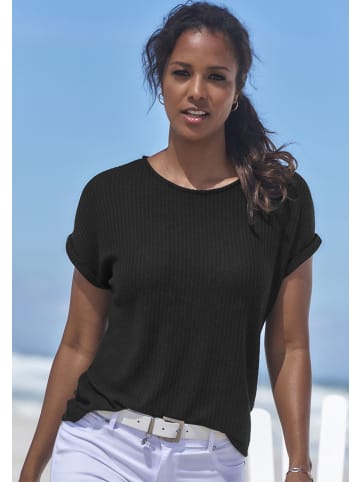 Vivance Kurzarmshirt in schwarz, creme