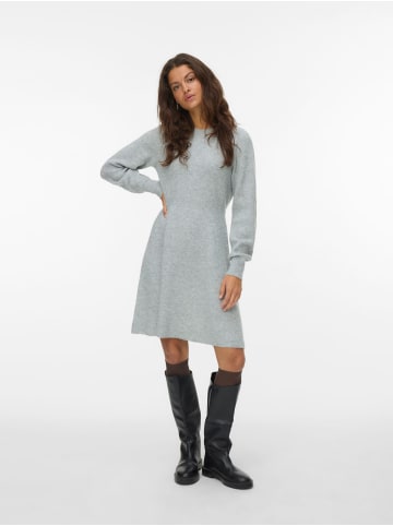 Vero Moda Strickkleid in Light Grey Melange