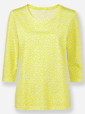 WITT WEIDEN Shirt in weiß-limone-bedruckt