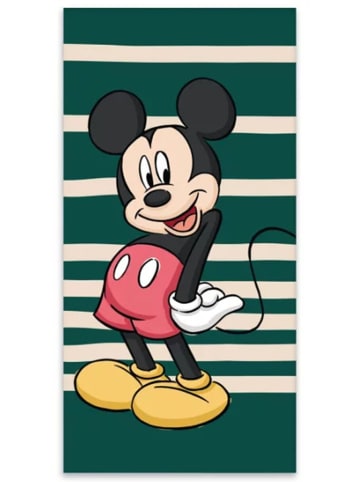 Disney Mickey Mouse Green Badetuch, Strandtuch 60x120cm