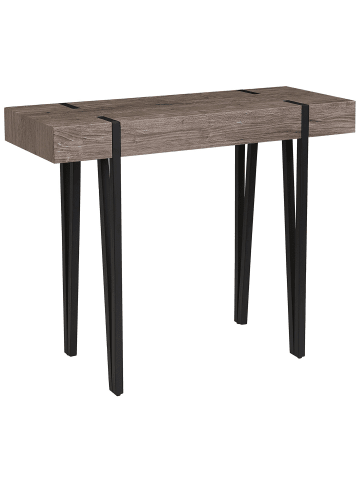 Beliani Konsolentisch ADENA in Braun/Schwarz - (W) 100 x (H) 81 x (L) 40 cm
