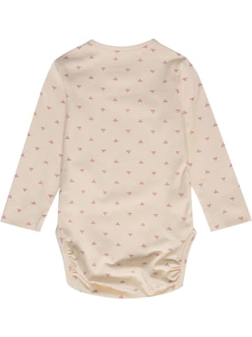 Hummel Kinder Langarmbody "Mini Bee Aop Body Longsleeve" in Grau