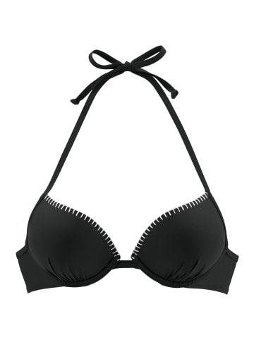 Sunseeker Push-Up-Bikini-Top in schwarz