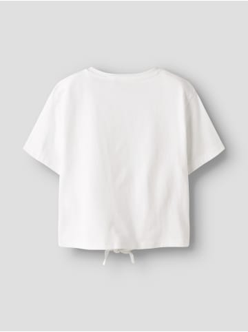name it Baumwoll-T-Shirt mit Knotensaum Nkfvaya in bright white