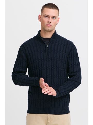 INDICODE Troyer IDPaulo 35414MM Strickpulli mit Stehkragen in dunkelblau