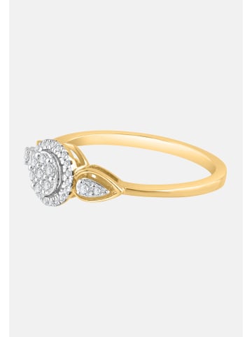 Diamant Exquis Ring aus 585 Gelbgold mit Diamant