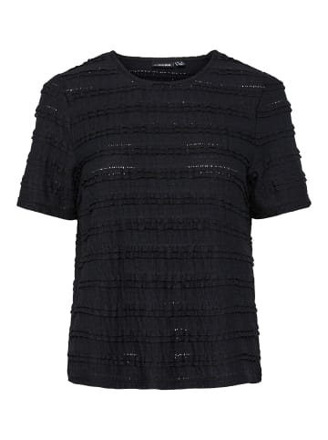 Pieces Oberteil mit kurzen Ärmeln in Black