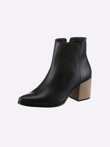 Heine Stiefelette in schwarz-taupe