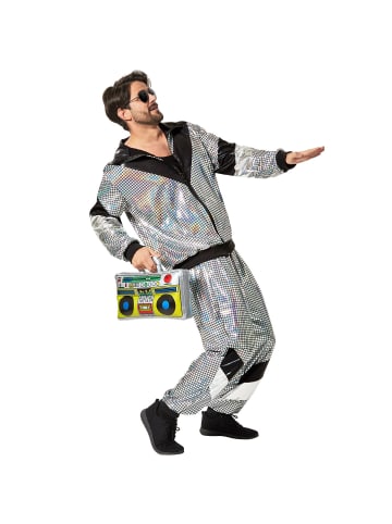tectake Retro-Trainingsanzug/80er-/90er-Jahre-Disco-Jogginganzug, Gr. XXL