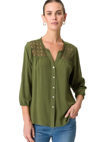 Zero  Bluse mit Spitze in Cypress