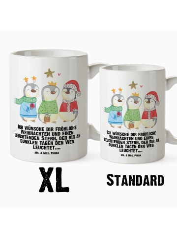 Mr. & Mrs. Panda Große Teetasse Winterzeit Heilige drei Könige m... in Weiß