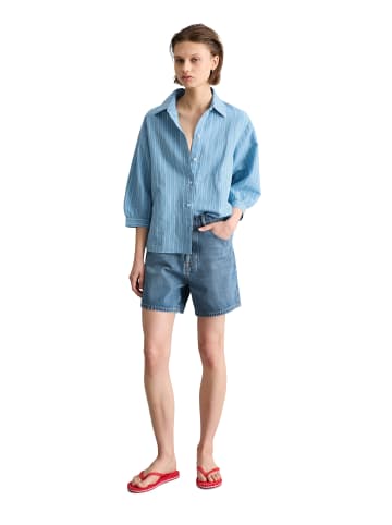 Marc O'Polo DENIM Gestreifte Bluse relaxed in Light Blue