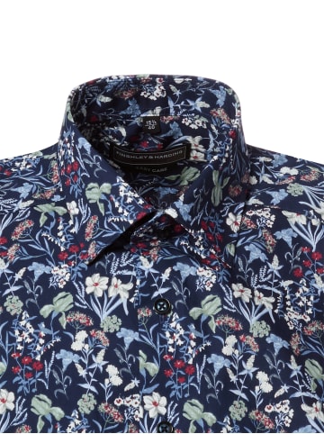 Finshley & Harding Businesshemd Easy Care in marine mehrfarbig - 0006
