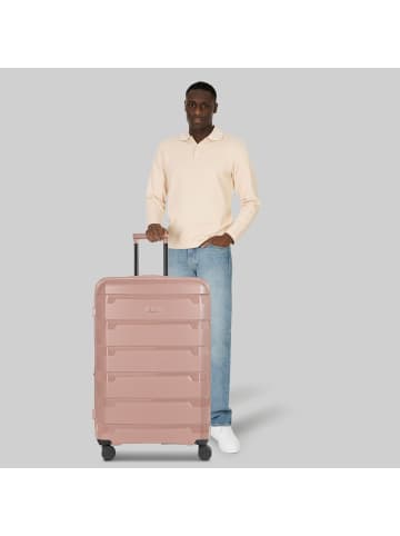 D&N South Dakota 4 Rollen Trolley L 76 cm mit Dehnfalte in rose gold