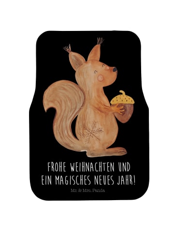 Mr. & Mrs. Panda Automatte Eichhörnchen Weihnachtszeit mit Spruch in Schwarz