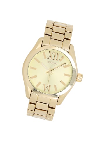 Oozoo Analog-Armbanduhr Oozoo Vintage Series gold groß (ca. 40mm)