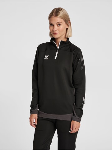 Hummel Halbreißverschluss Sweatshirt Hmllead Damen in BLACK