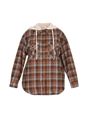 myMo ROCKS Women Plus Size Jacket in Brown
