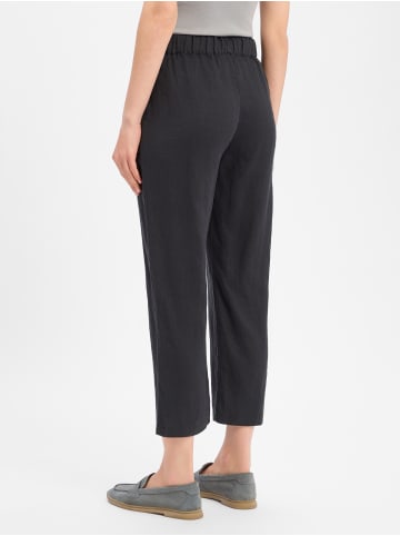 Marie Lund Leinenhose in schwarz