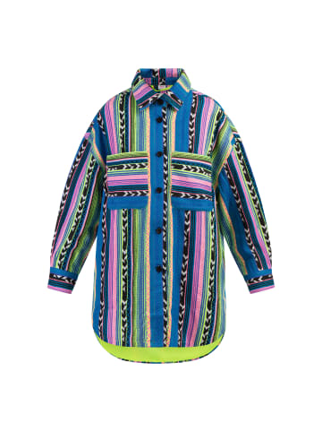 myMo Damen Hemdjacke in Mehrfarbig Neon Grün