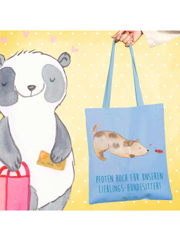 Mr. & Mrs. Panda Tasche Lieblings-Hundesitter mit Spruch in Sky Blue