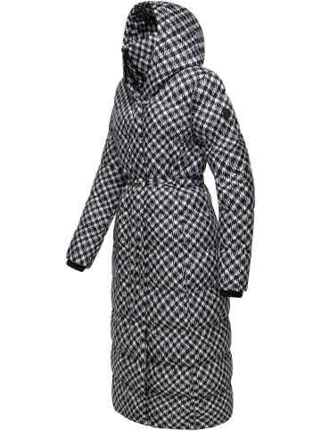 ragwear Steppmantel Niara Long Print in Black