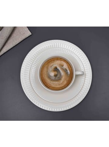 Ritzenhoff & Breker 6er Set Kaffeeuntertassen Sofia in ø 15,5 cm in weiß