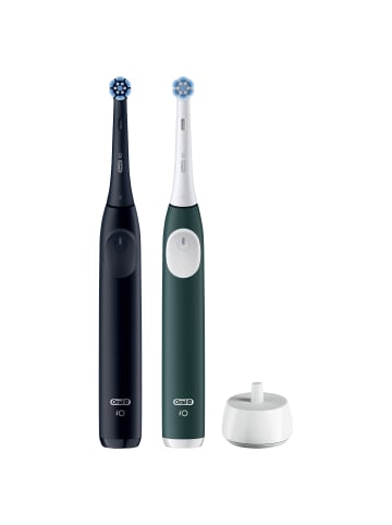 Oral-B Elektrische Zahnbürste "iO Series 2 + 2. Handstück" in Schwarz/Grün