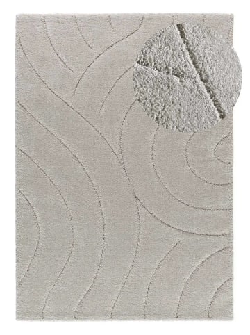 Atticgo Hochflor-Teppich MOLIER in silber