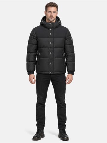Tazzio Winterjacke "A808" - abnehmbare Kapuze - in Schwarz