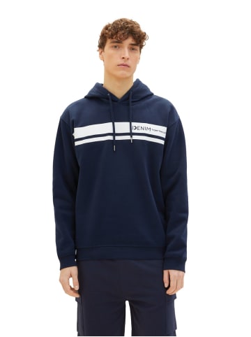 TOM TAILOR Denim Sweatshirt PRINTED in Blau