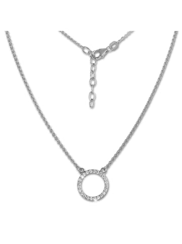 SilberDream Halskette Silber 925 Sterling Silber ca. 42cm bis 47cm