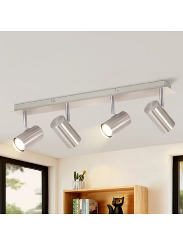ZMH Deckenleuchte in Nickel 4-flammige GU10 schwenkbar Modern Deckenspots