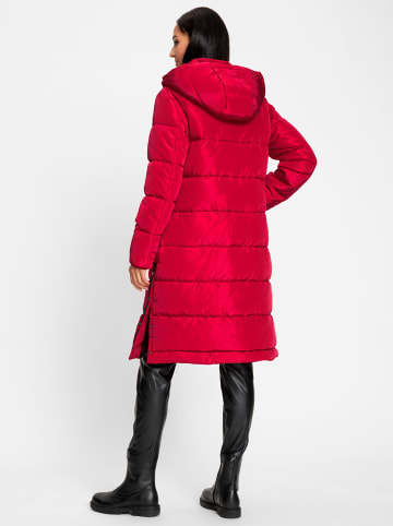 Heine Steppmantel in erdbeere
