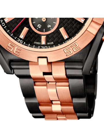 Jaguar Chronograph-Armbanduhr Jaguar Special Edition schwarz, rosegold groß (ca. 46mm)