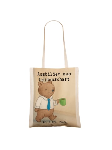 Mr. & Mrs. Panda Beutel Ausbilder Leidenschaft Design mit Spruch in Weiß