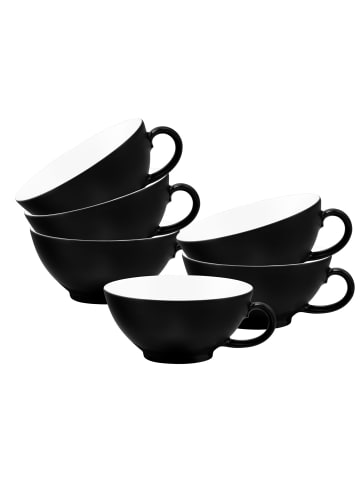 Seltmann Weiden 6er Set Teetassen Life Fashion in Glamorous Black 140 ml