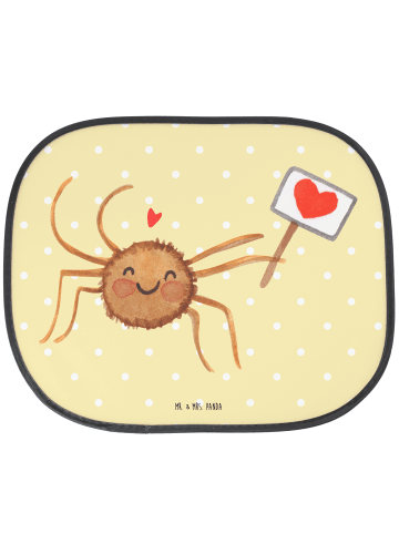 Mr. & Mrs. Panda Autosonnenschutz Spinne Agathe Motivation ohne ... in Gelb Pastell