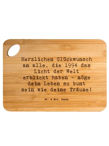Mr. & Mrs. Panda Holzbrett Spruch 1994 Geburtstag mit Spruch in Braun
