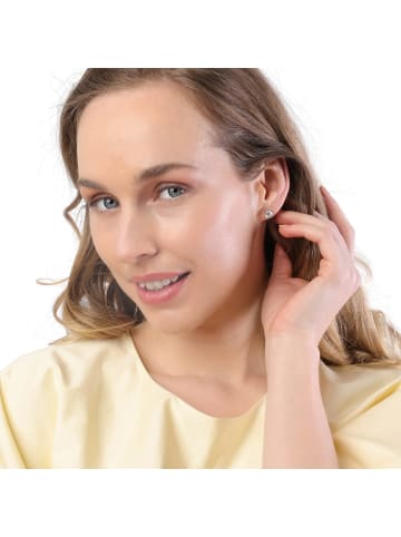 Lucardi 925 Silber Ohrringe Rund